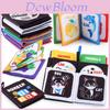 Baby Early Education Black And White Cloth Book Tear-resistant With Sound Paper Palm Cloth Book For Infants And Toddlers