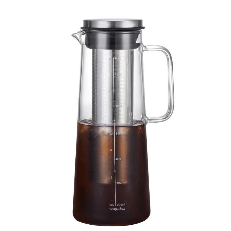 Changqi 1.4L Cafetière Verseuse en Verre & Cold Brew