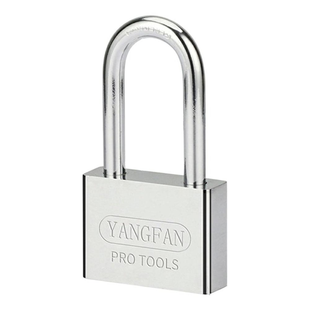 Waterproof Padlock 60mm Long Shackle Rustproof Security Lock with 3 Keys for Home / Outdoor Protection