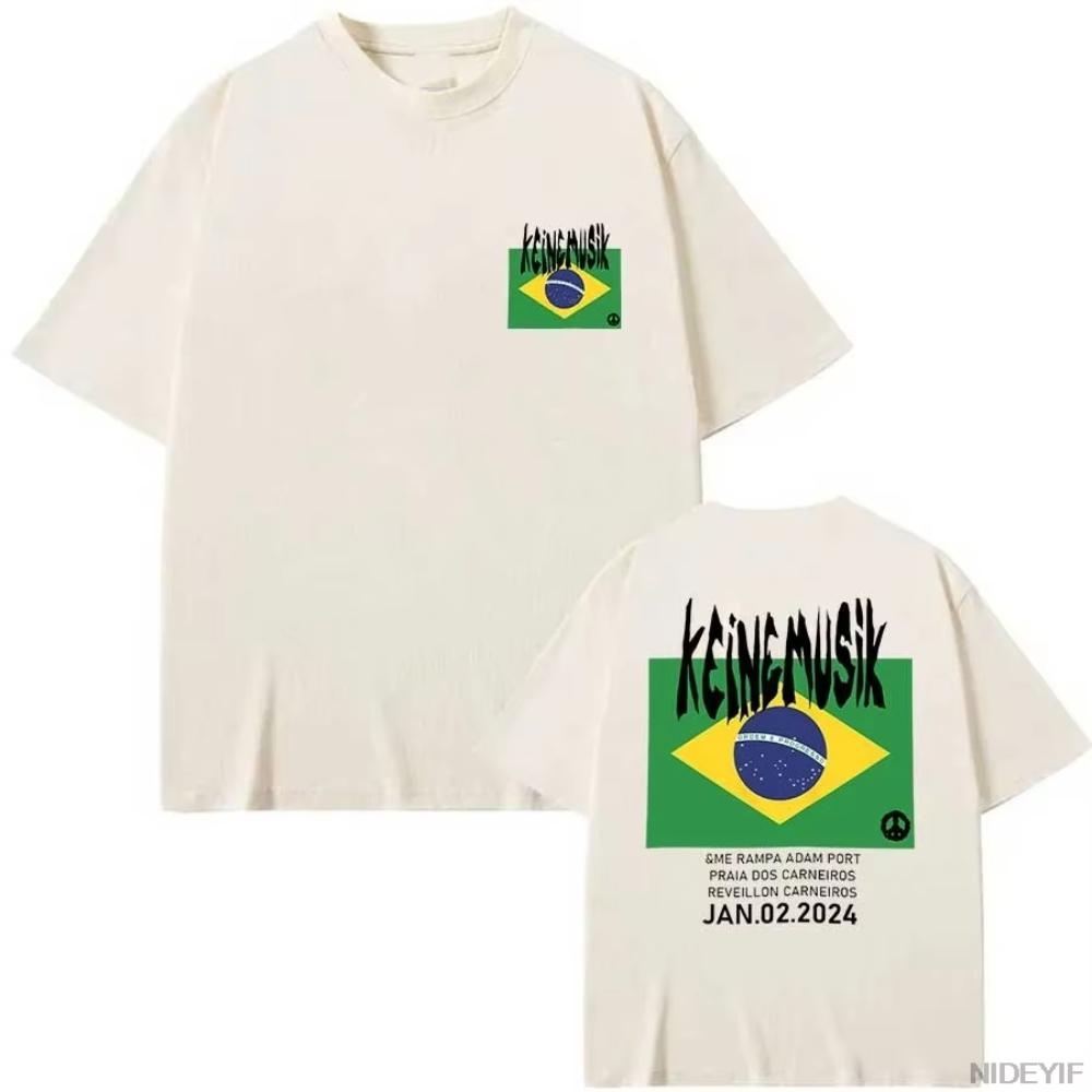 2025 Κλασικό Καλοκαίρι Keinemusik X Pacha T-shirt Ανδρικό Γυναικείο Μόδα Βαμβακερό Κοντομάνικο Μπλουζάκι Hip Hop Τοπ Ρούχα Streetwear Τοπ