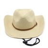 Men'S Western Cowboy Hat Women'S Tide Beach Hat Sunscreen Big Edge Hat Summer 9Cm Brim Shade Straw Hat