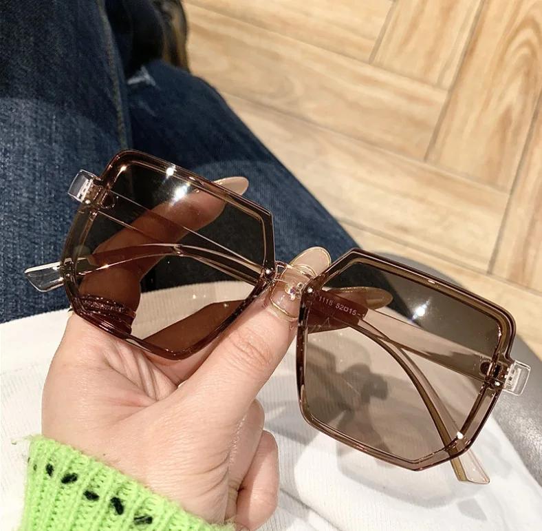 Large Spectacle Frame Frame Vintage Sun Glasses Glasses Womens Sunglasses Sunshade UV Protection Senior Sense Sunglasses Outdoor Travel Male