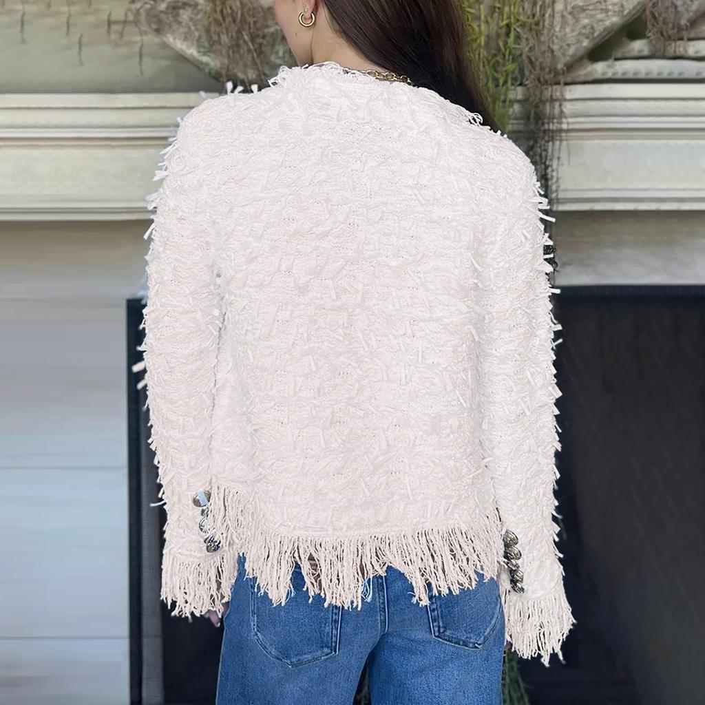 Women's Fashionable And Elegant Tassel Top Coat