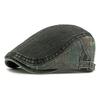 Vintage Beret Men's Denim Peaked Cap British Progressive Cap Paintwoman's Cap