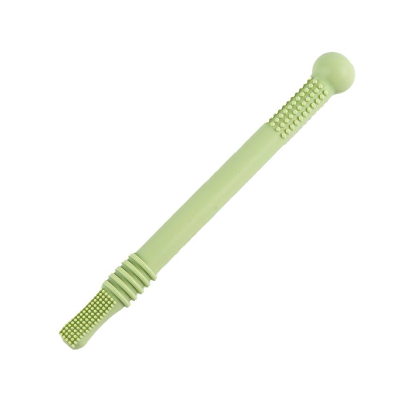 Paille Molaire en Silicone Anneau de Dentition pour Bébé Jouet à Mâcher Sûr Qualité Alimentaire Sans BPA Dentition