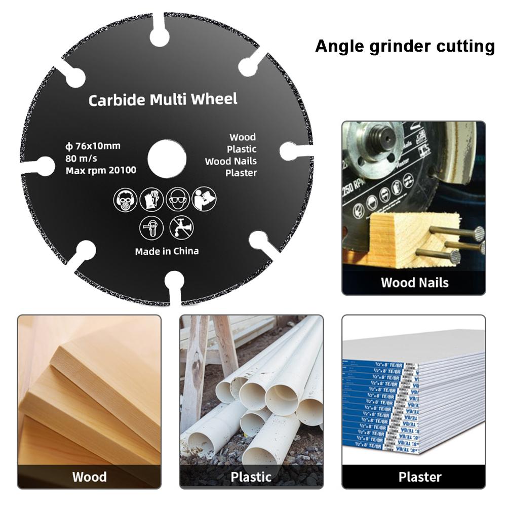 10-1PCS 76MM Cut-Off Wheel Circular Resin Saw Blade Angle Grinder Cutting Disc for Metal Iron Copper Wood Plastic Cutting Saw
