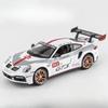 pdbn6 1:24 Alloy Porsche 911 GT3 RSR Sports Cars Diecast Miniature Models Toy with Sound Light Pull Back Vehicle Boys Collection Gifts