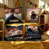 Titanic Movie Poster Classic Romantic Love Maple Design Cushion Cover Happy Autumn Harvest Decor Holiday Decorati Pillow Cover