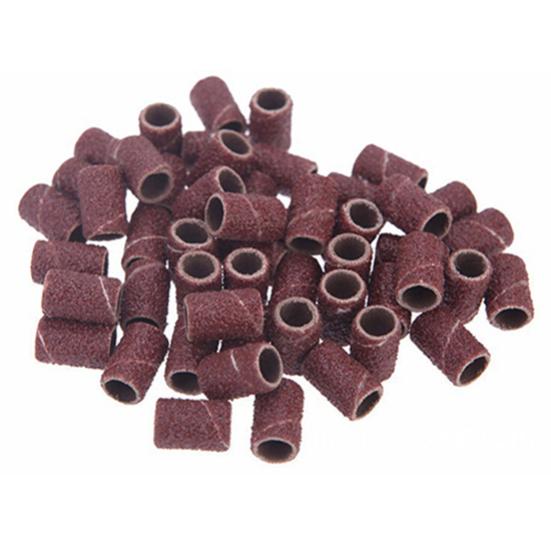 50 Pcs Sanding Wheel Nail Band Grinding DIY Art Pedicure Sander Sandingsleeve