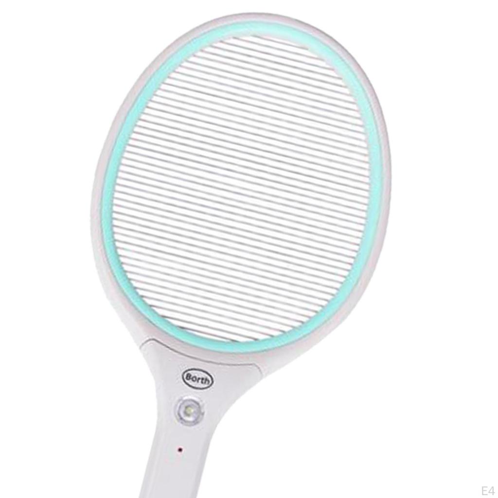 Bug Zapper Mosquito Killer Lamp Comfortable Grip Electric Fly Swatter Racket