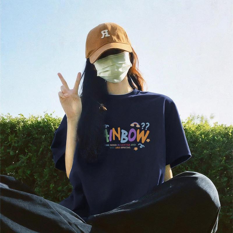 

Women s Plus Size Heavyweight Cotton Retro T-shirt - Summer 2026 Loose Fit Short Sleeve 3XL (Recommended 156-170 jin)