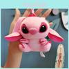 Entzückender Stitch Plüsch Schlüsselanhänger Mini Spielzeug Perfektes Geschenk Niedliche Blaue Rosa Puppe