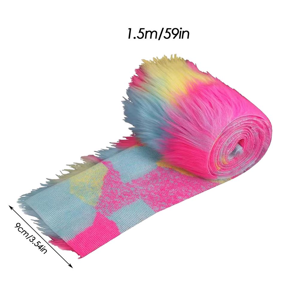 1.5M Sztuczne Futra Taśmy Rypsowe Odzież Szycie Puszyste Wykończenie Wykończenie Tkanina Szycie Kostium Pasek Pluszowe Futra Artykuły Dekoracja Domu