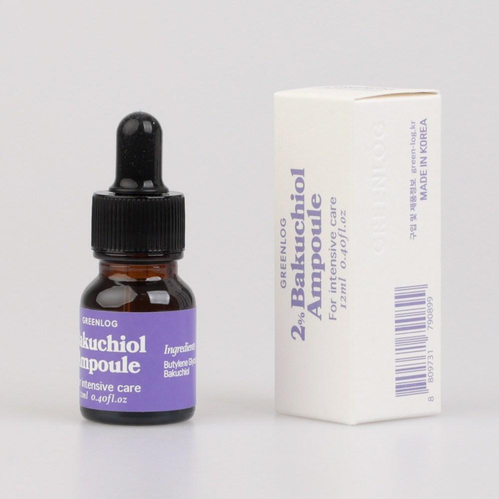 GREENLOG Bakuchiol Wrinkle Elasticity Ampoule Pore Tightening Serum High Purity Bakuchiol 20000ppm