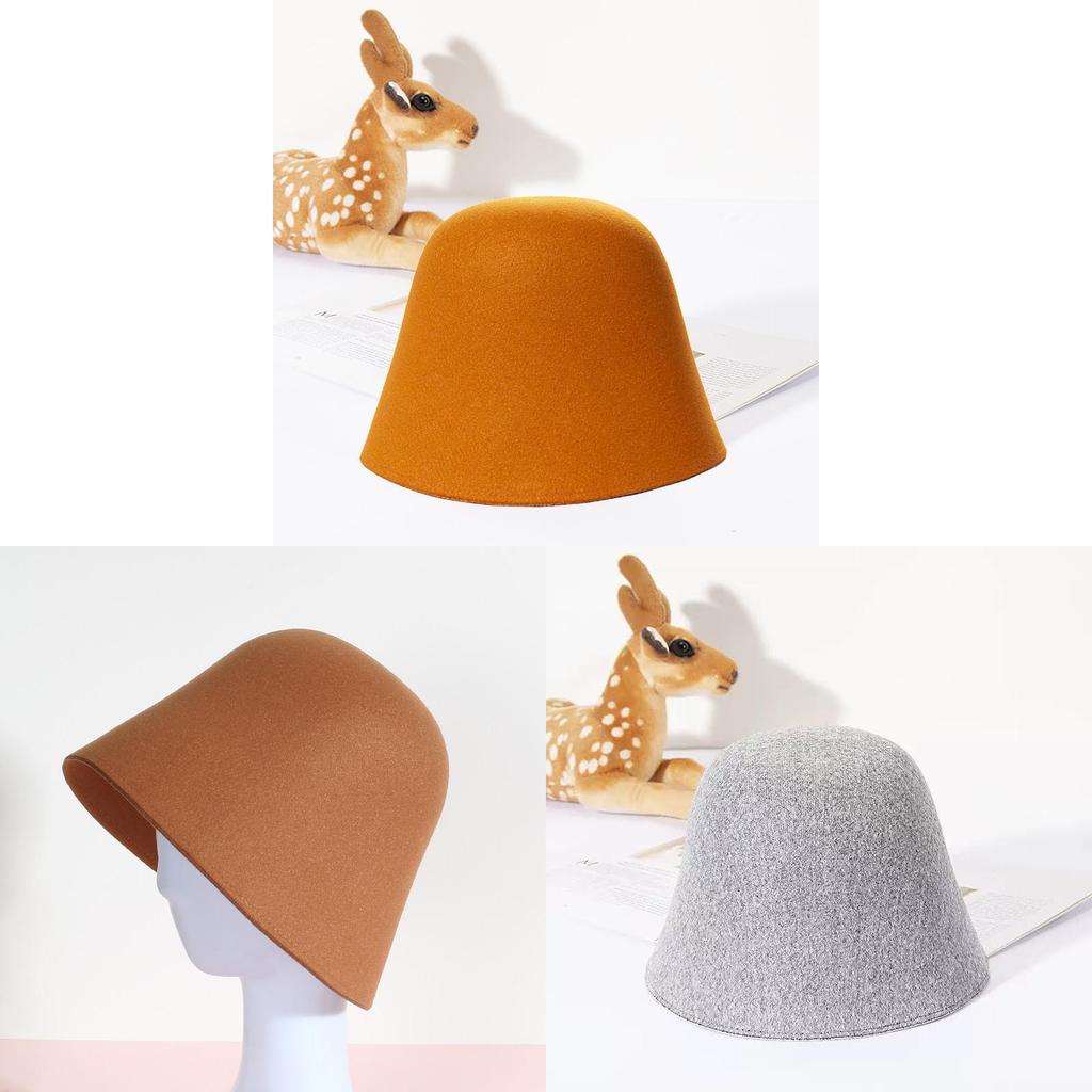 Water Bucket Hat For Women Wool Blend Warm Winter Sun Protection Casual Style