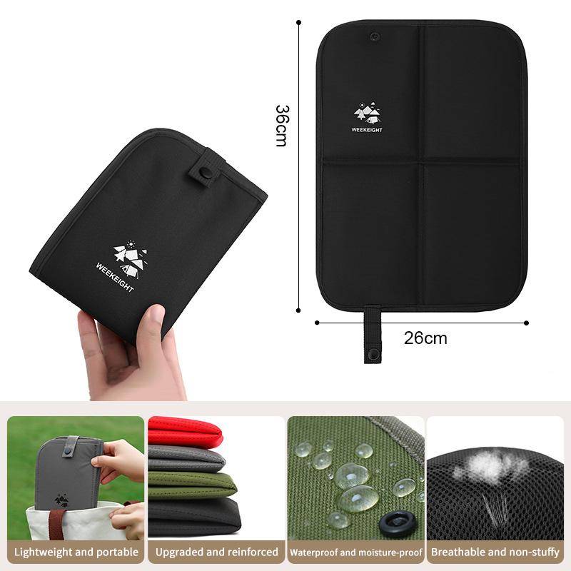 Foldable Camping Sitting Pad 600D Oxford Cloth Waterproof Outdoor Cushion Lightweight Portable Beach Picnic Mat for Travel