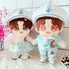 20cm Doll Clothes Lovely Hat Navy Uniform Suit Outfit Dolls Accessories for Korea Kpop EXO Cotton Idol Dolls Present DIY Playthings