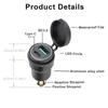 Dual USB Charger Hella DIN Plug Socket Adapter For BMW Ducati Motorcycle 12V-24V High Quality