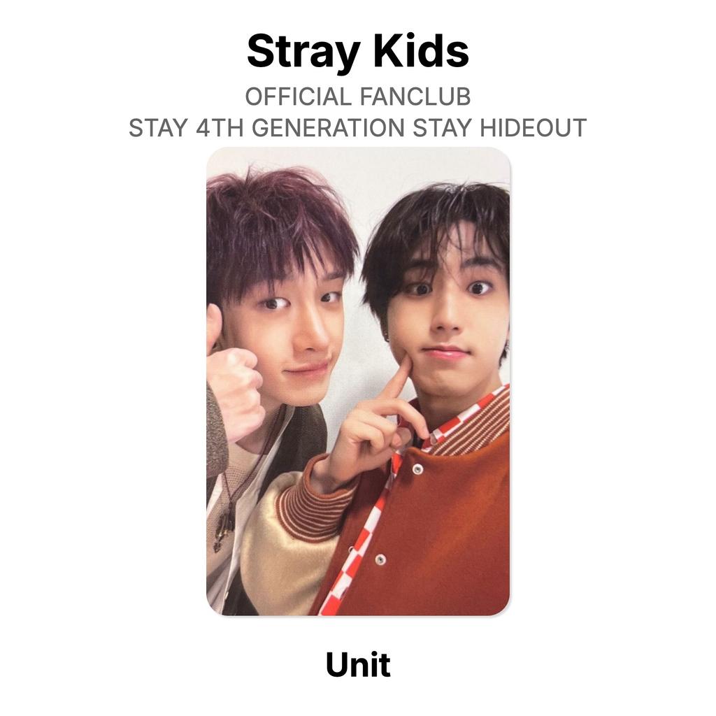 Stray Kids RESMİ FANCLUB STAY 4. NESİL STAY HIDEOUT Resmi Fotoğraf Kartı