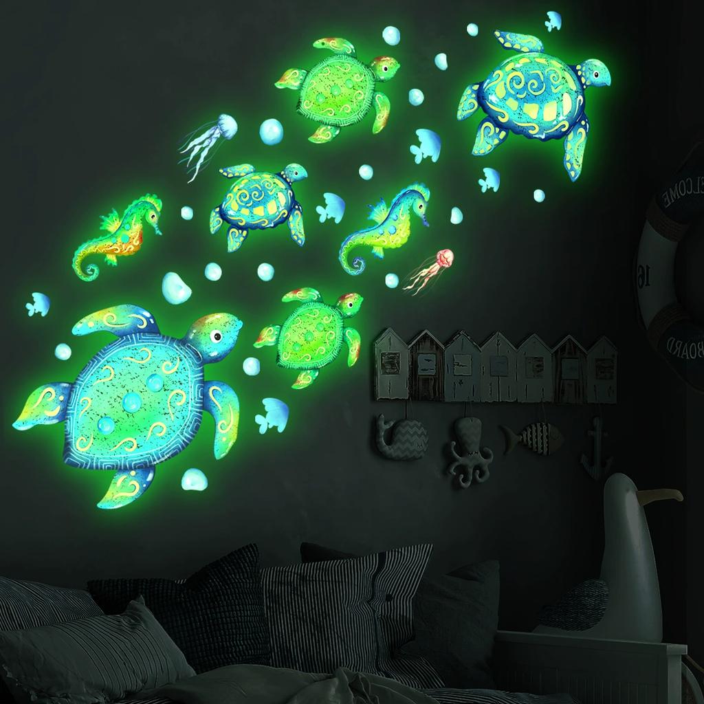 New Luminous Planet Star Sticker Living Room Bedroom Children's Room Decoration Fluorescent Wall Sticker