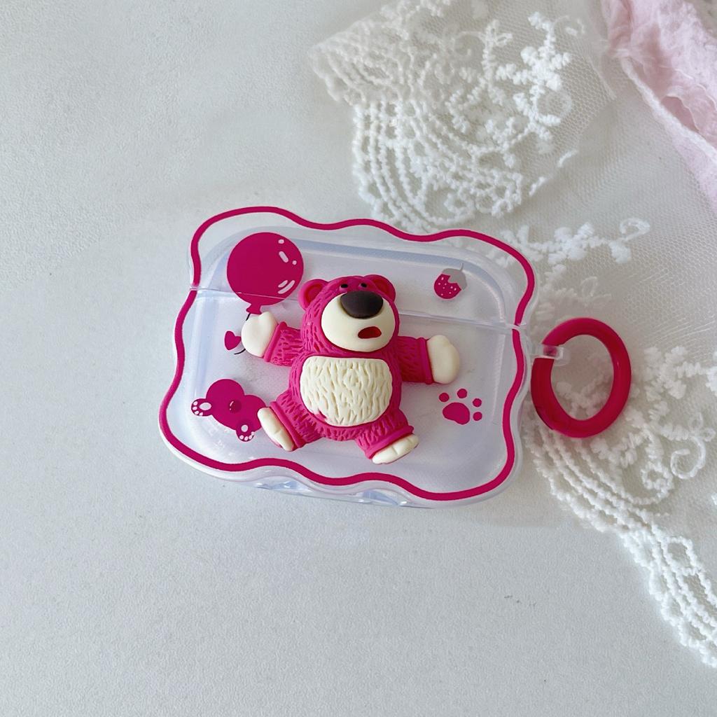 Cartoon Question Mark Strawberry Bear is suitable for Apple AirPods 1 earphone case protective case Pro 1/1 earphone case protective case