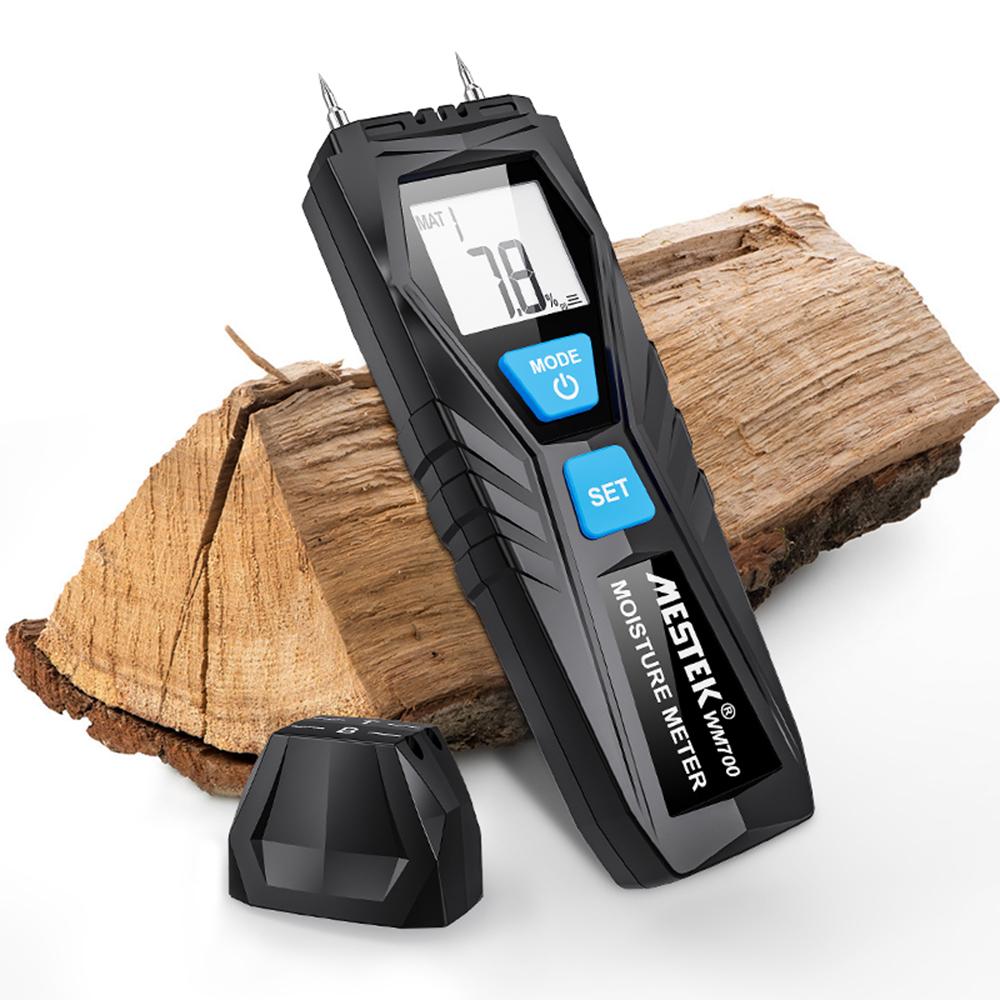 MESTEK WM700 Tester vlhkosti dreva Ručný Merač teploty a vlhkosti Mini LCD Digitálny Vlhkosť reziva