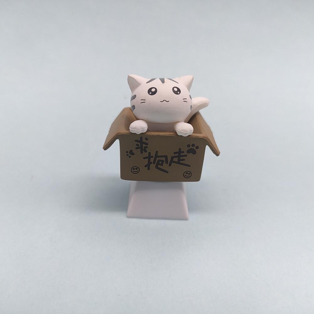 Customize Your Keyboard With Cute Cat Keycaps - Pbt Axis Cherry Mx Artisan Anime Pink Kawaii Accessories