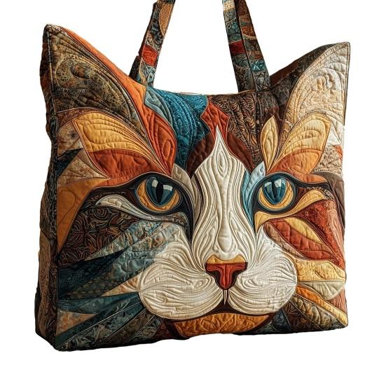 Стеганая сумка-тоут Женская винтажная сумка через плечо Цветы Животные Сумка Цветочный кошелек для поездок на работу Вечеринки Ежедневные поручения M 1400₽