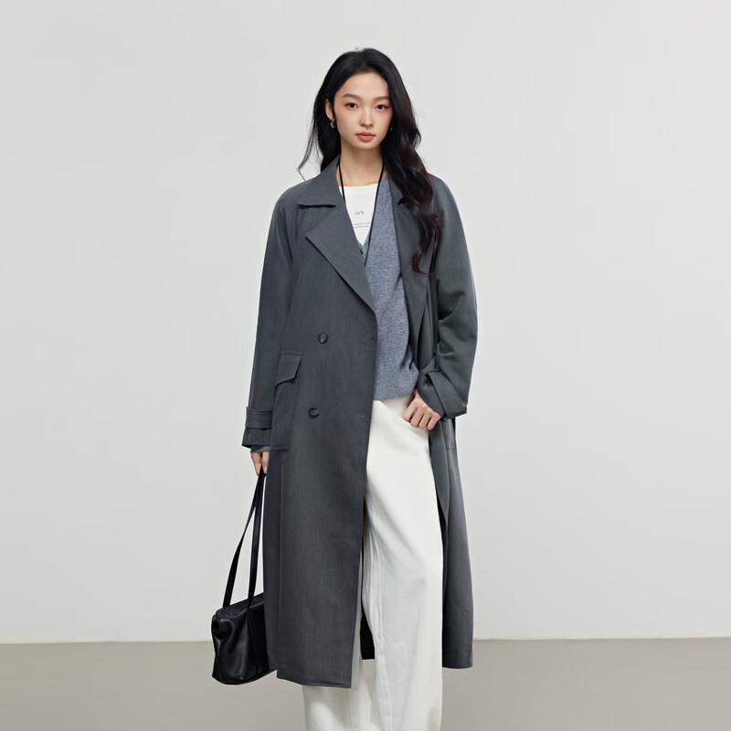 Elva  Island Women s Double-Breasted Trench Coat S