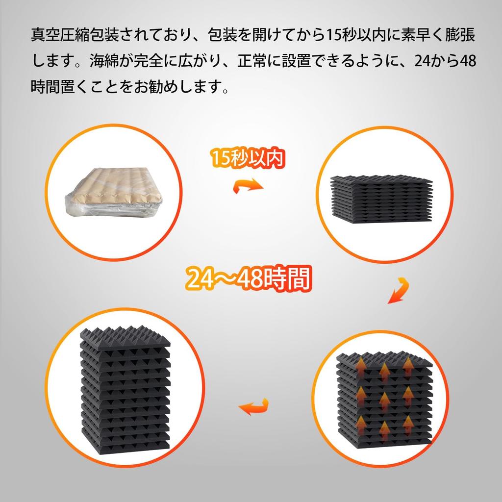 AUSLET 12 Sheets Sound Absorbing Material Soundproof Sheet Soundproofing Material Extra Thick Soundproofing Material Wall Strongest Soundproof Room