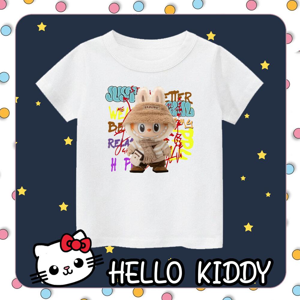 LABUBU Children's T-shirt Top Boys and Girls Fashion Cute Versatile T-shirt