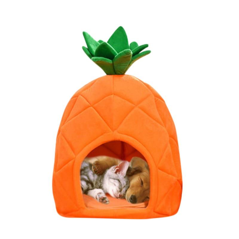 pineapple cat bed