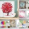 3D Tree Scenery Shower Curtains Bathroom Curtains High Quality Waterproof Polyester Bath Curtain with 12 Hooks for Home Decor
