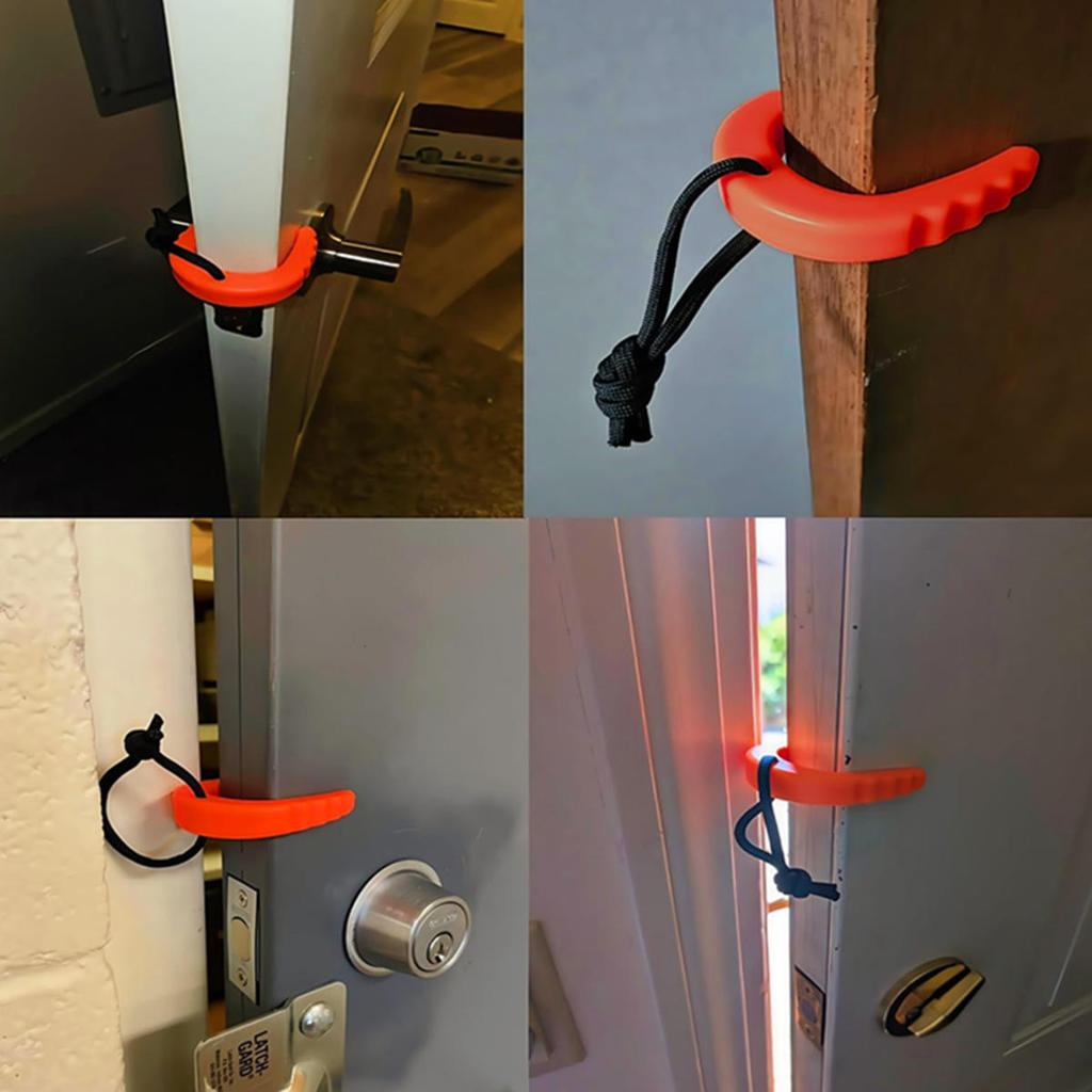 Anti-Collision C-Shaped Door Stopper Safety Silent Anti-Pinch Hand Guard Finger Protector with Rope Door Block Bedroom