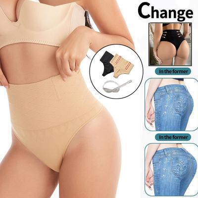 Mutandine modellanti per il corpo dimagranti a vita alta da donna Intimo senza cuciture Mutandine perizoma con controllo della pancia da donna