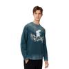 We11done Ss23 Logo Rabbit Print Crewneck Sweatshirt Unisex sweatshirt Blue WD-TT1-23-898-U-BL