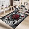 1PC Rose Heart Carpet Office Rug Mat Home Decor Area Carpet Festival Gift Office Desk Chair Carpet Longlasting Material
