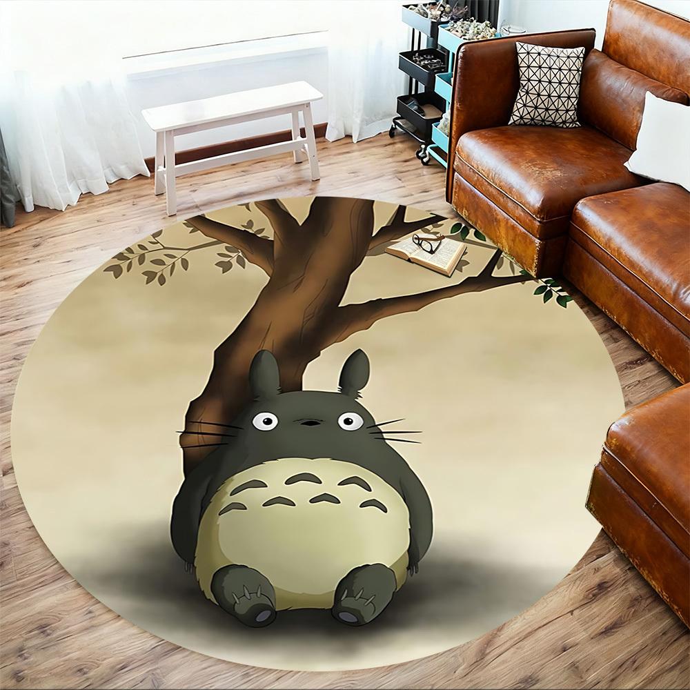 1pc Totoro tree Round Chair mat Area Rug - Non-Slip, Floor Mat for Office, Bedroom, and Indoor Decor c1125222