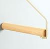Nordic Wooden Wall-Mounted Clothes Rack with Creative Hooks