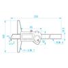 Niigata Seiki SK Digital Depth Gauge with Hook 150mm GDCP-150DF