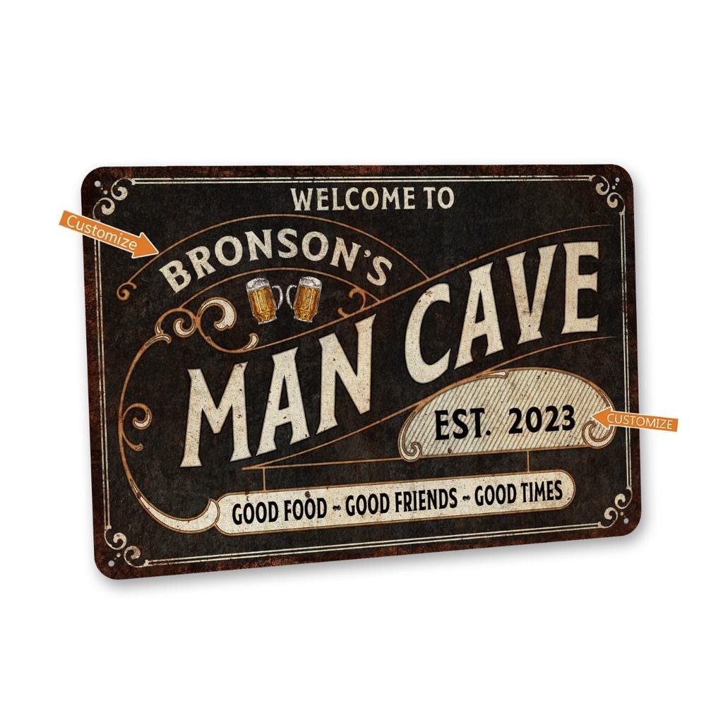Custom Garage Bar Metal Sign Home Wall Decor Beer Tin Plate