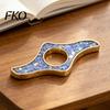 Anti-bend Page Holder Book Holder, Glitter Thumb Ring for Reading, One Hand Reading Tool Metal Opener Accessory Students Readers Crushed Stone