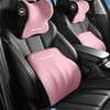 Set di 1/2 Pezzi Cuscino per Poggiatesta e Supporto Lombare per Auto in Schiuma Memory per Sedia da Ufficio Sollievo dalla Fatica Cuscino da Viaggio
