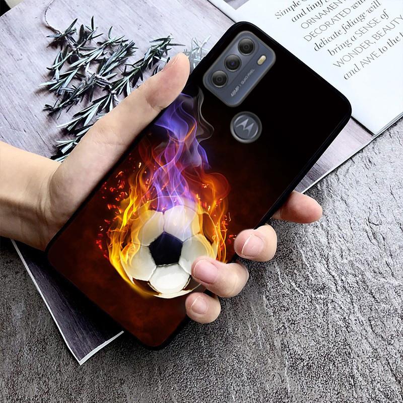 Football soccer ball Phone Case For Motorola Moto G Stylus 5G G Play G Power G 5G G Pure 2023 2024 E20 E22 E22i E32 E40 E13