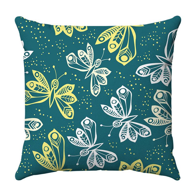 Divination and butterflies Digital printing short plush pillow covers for car sofa office cushion cover home goods 60x60cm