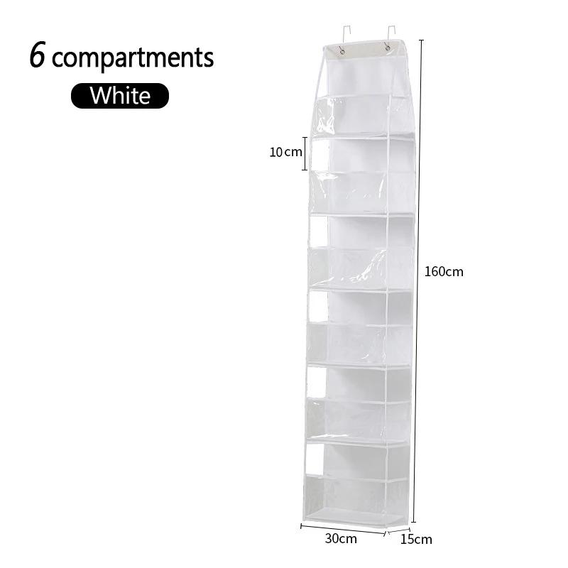 4/6Layer Cloth Storage Bag Hanging Bag Multi-layer Storage Bag Foldable Living Room Miscellaneous Multi-functional Storage Shelf