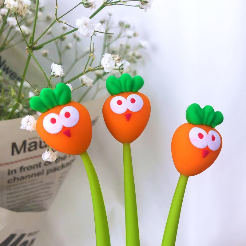 1 Stück Lytwtw's Niedlicher Weicher Frucht Sonnenblume Sonnenblume Gelstift Büro Schulbedarf Schreibwaren Kreativ Süß Hübsch Lustig