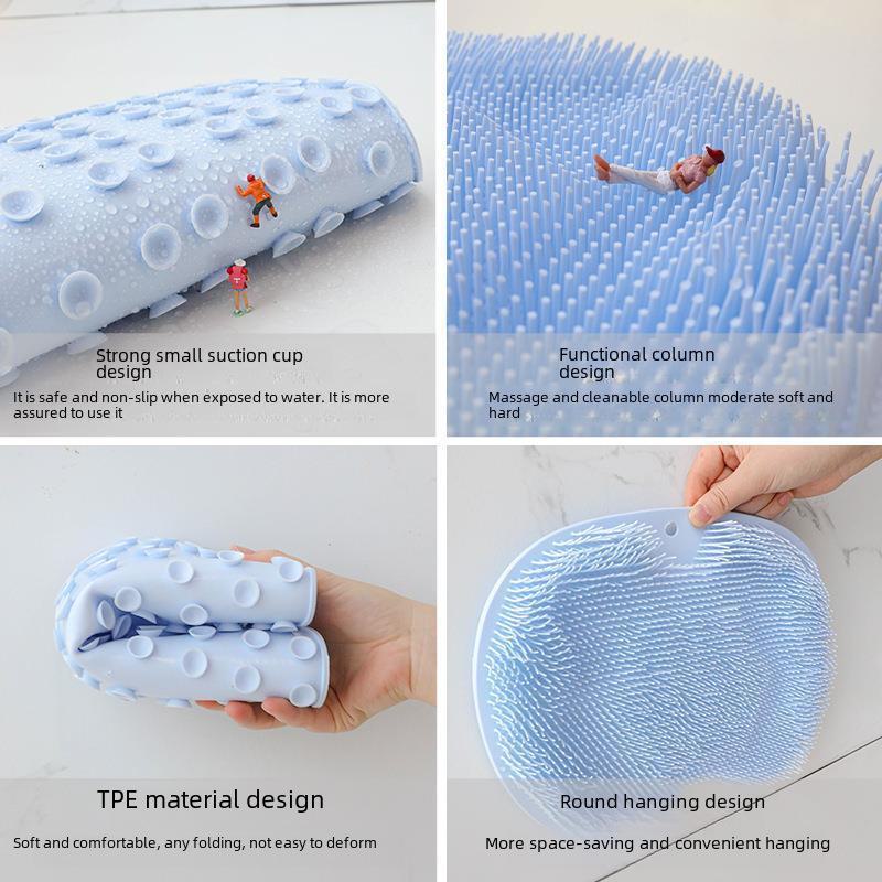 Douyin Mehrzweck Rückenmassage & Fußpeeling Badematte mit rutschfesten Saugnäpfen