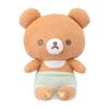 Agatsuma Rilakkuma Baby Washable Plush Toy - Chairoikoguma, Soft Touch for Babies, Diaper, Terry Cloth, Beanbag Filling
