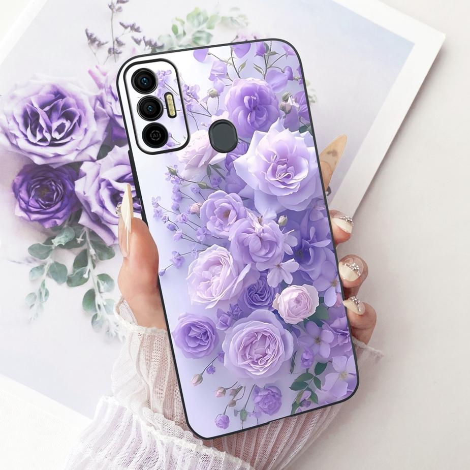 For Tecno Spark 7 Pro Case Spark7 T KF6p New Luxury Painted Cover Soft Silicone Case For Tecno Spark 7P 7T Spark7 Pro Funda Bags